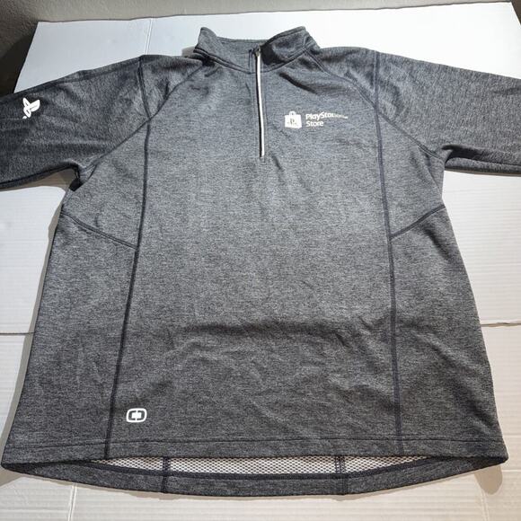 PlayStation Store 1/4 Zip Gray Sweater Endurance 2XL Long Sleeve - Picture 6 of 12